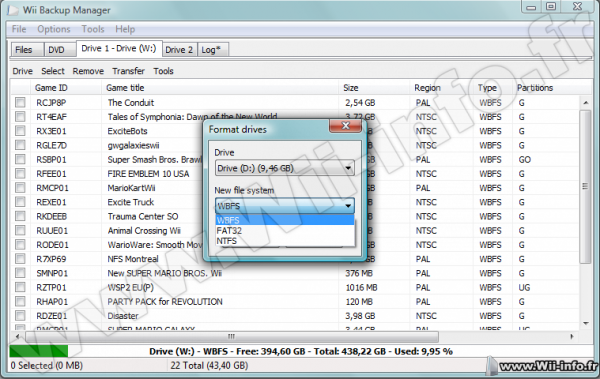 wii backup manager not adding files